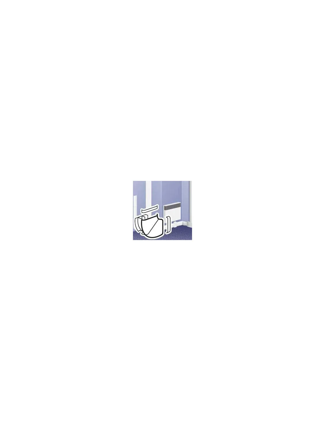 Angle plat variable de 85° à 120° pour plinthe DLPlus 80x20mm blanc LEGRAND 033747