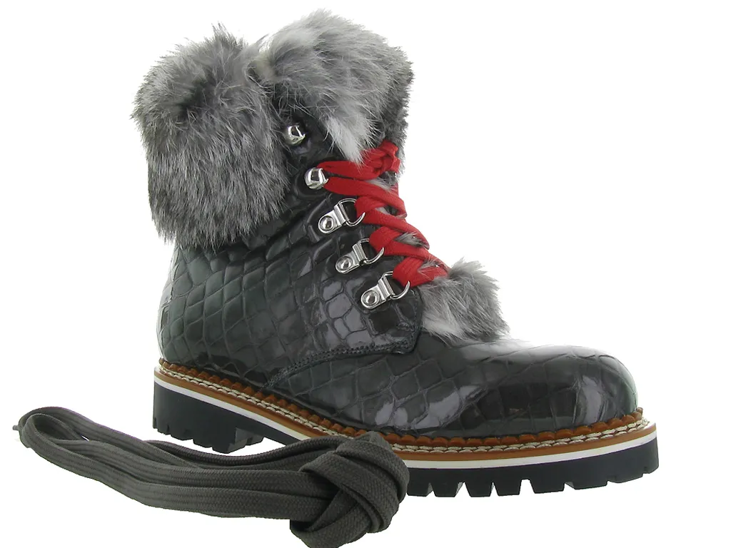 apres ski bottes fourrees - Chaussure neige - femme - Cuir -  - La thuile