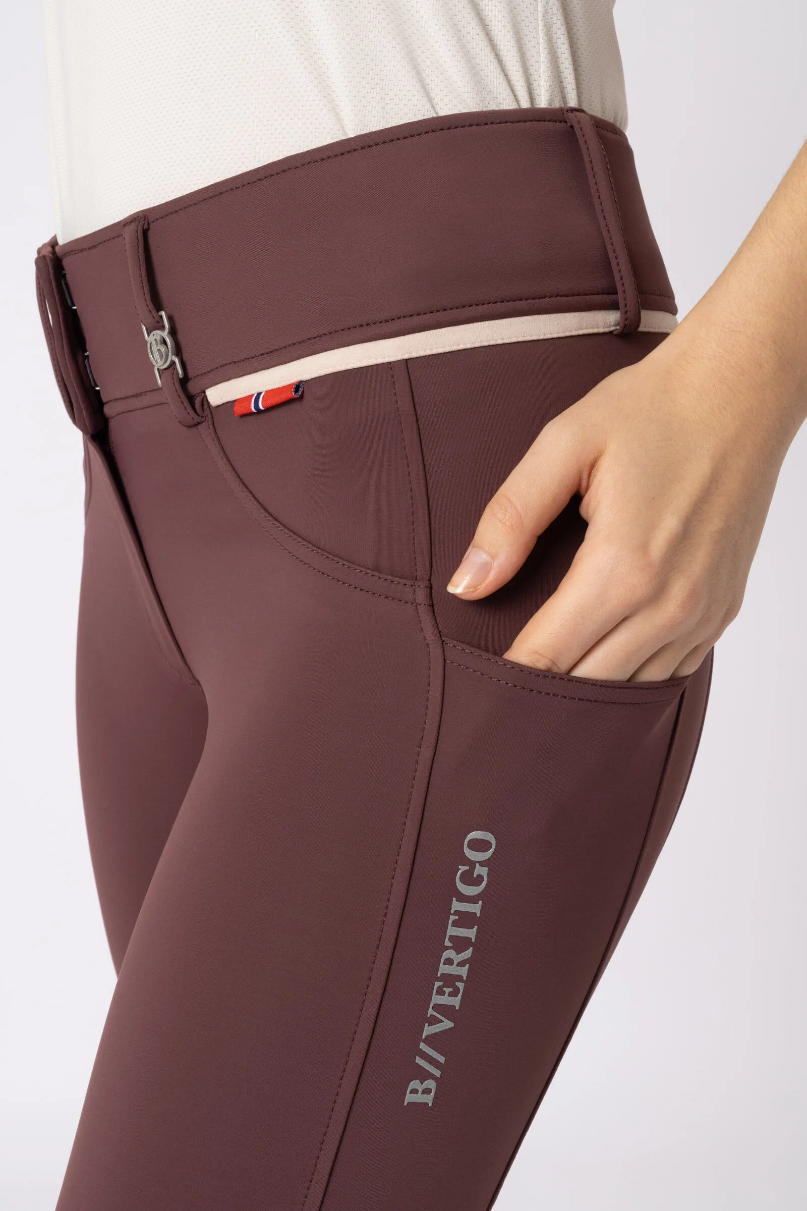 B Vertigo Pantalon d'équitation basanes genoux grip Elea, femme