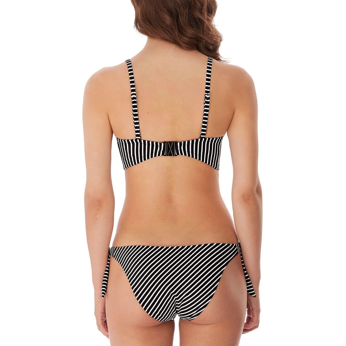 Bandeau de bain paddé avec armatures Beach hut noir de Freya Swim