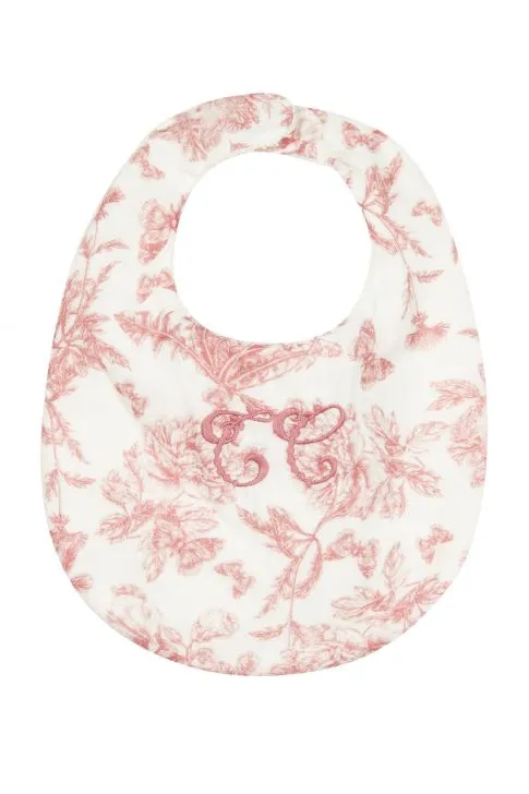 Bavoir Toile de Jouy rose Tartine et Chocolat