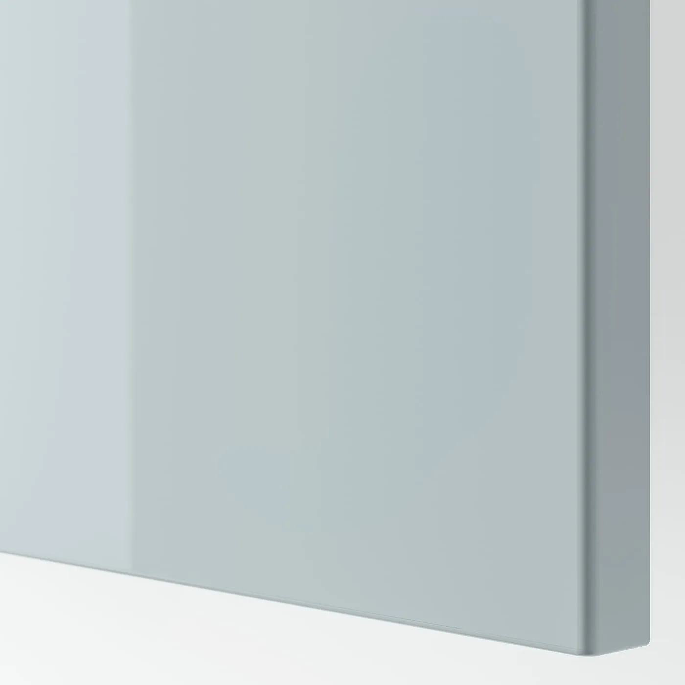 BESTÅ banc TV avec tiroirs et porte, blanc/Selsviken bleu gris clair, 180x42x39 cm