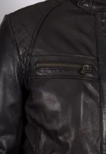 Blouson en cuir Redskins homme noir Balboa