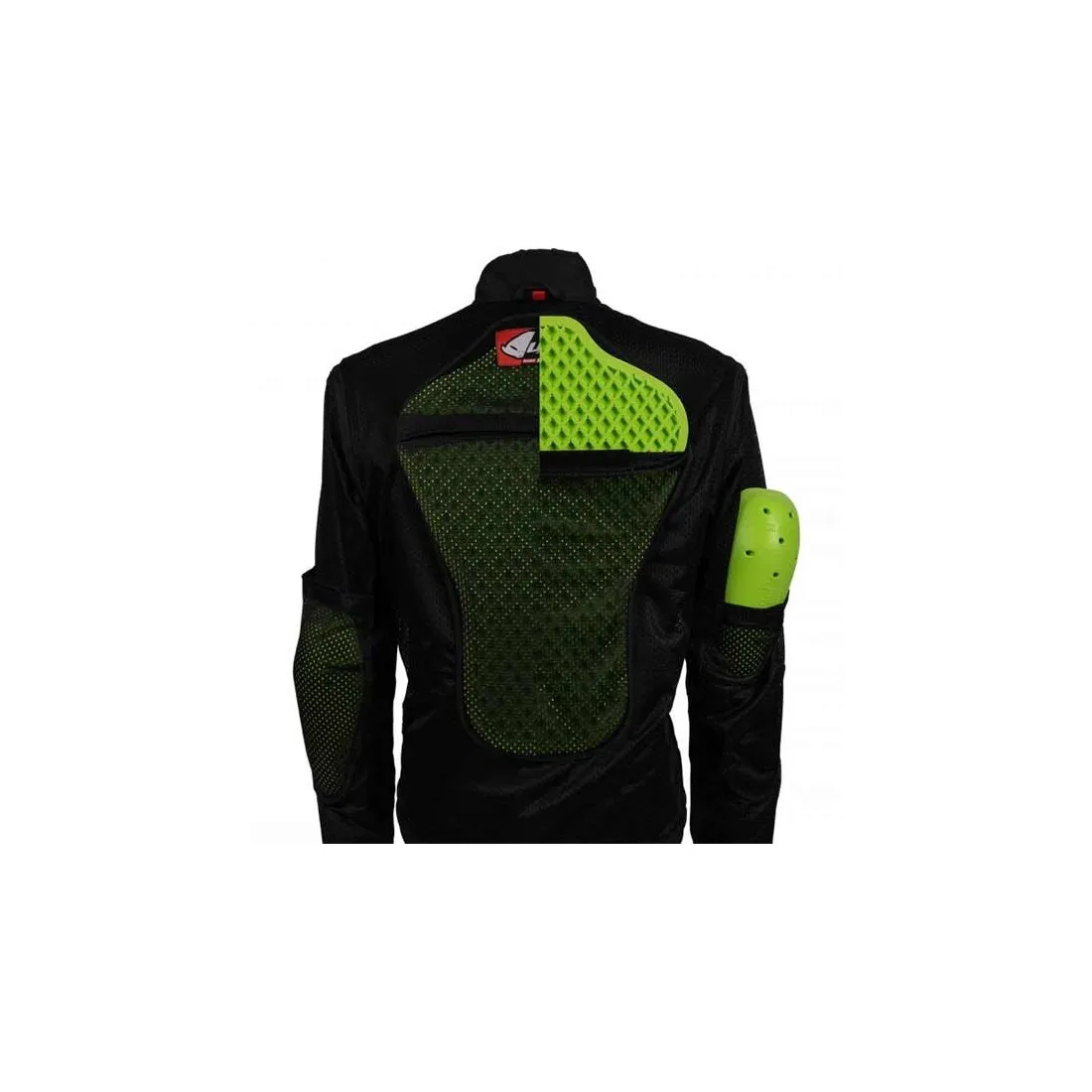 Blouson enduro Ufo Plast Taiga noir rouge