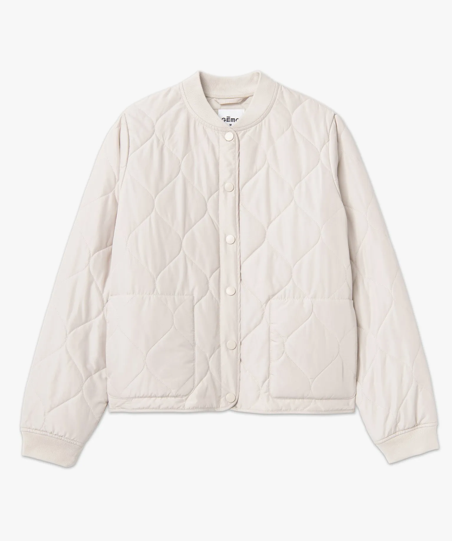 Blouson femme finement matelassé ecru
