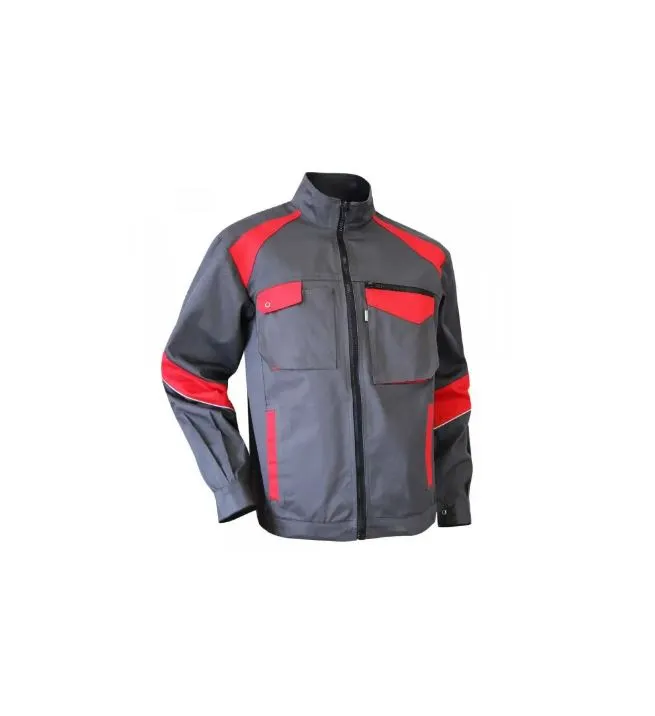 Blouson LMA COLZA gris / rouge - 204721