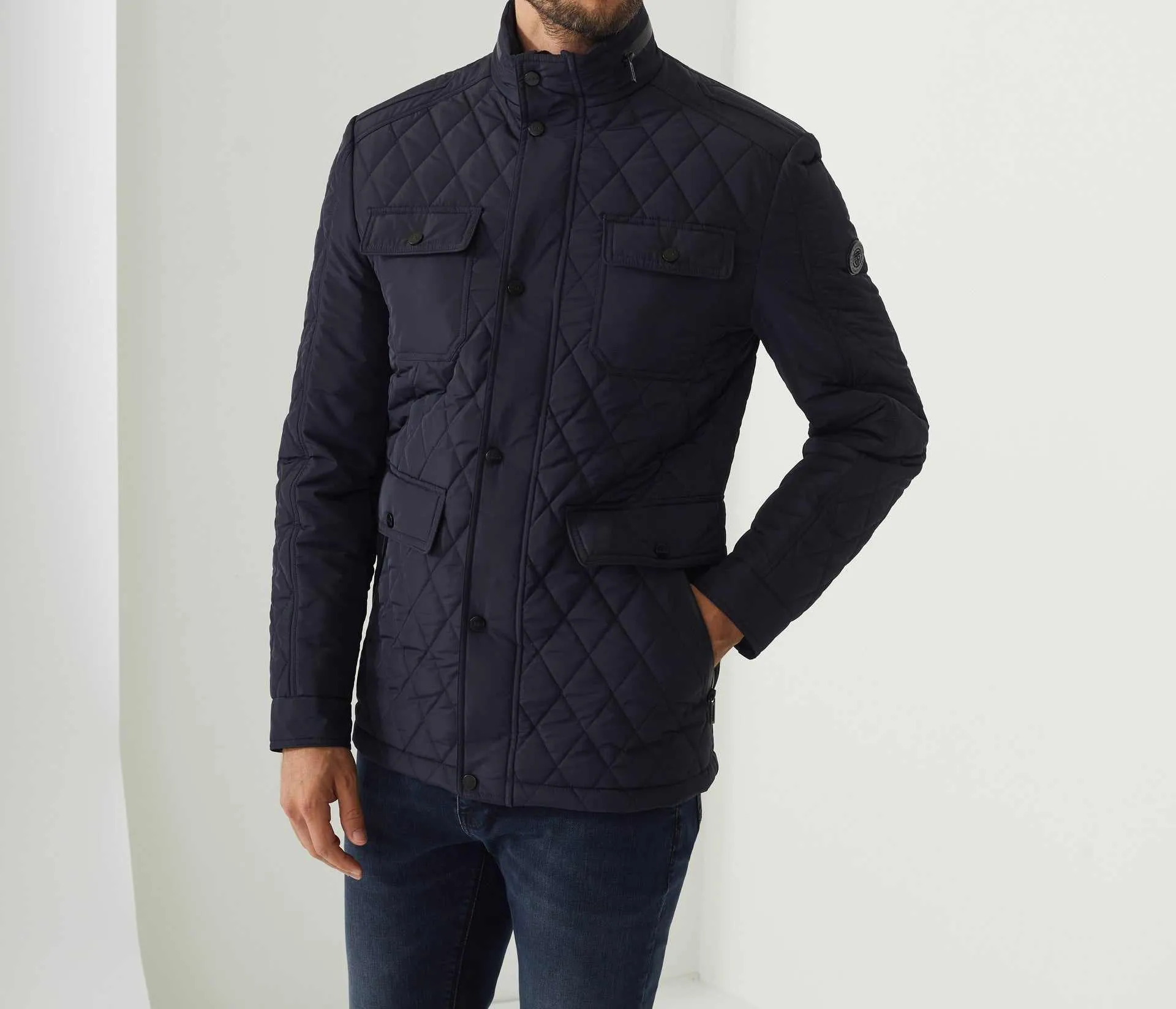 Blouson matelassé marine Fanfan