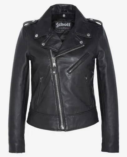 Blouson perfecto cuir agneau Schott LCW1601D noir
