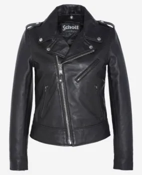 Blouson perfecto cuir agneau Schott LCW1601D noir