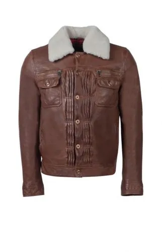 BLOUSON TRECK BARCELONA REDSKINS CUIR HOMME 