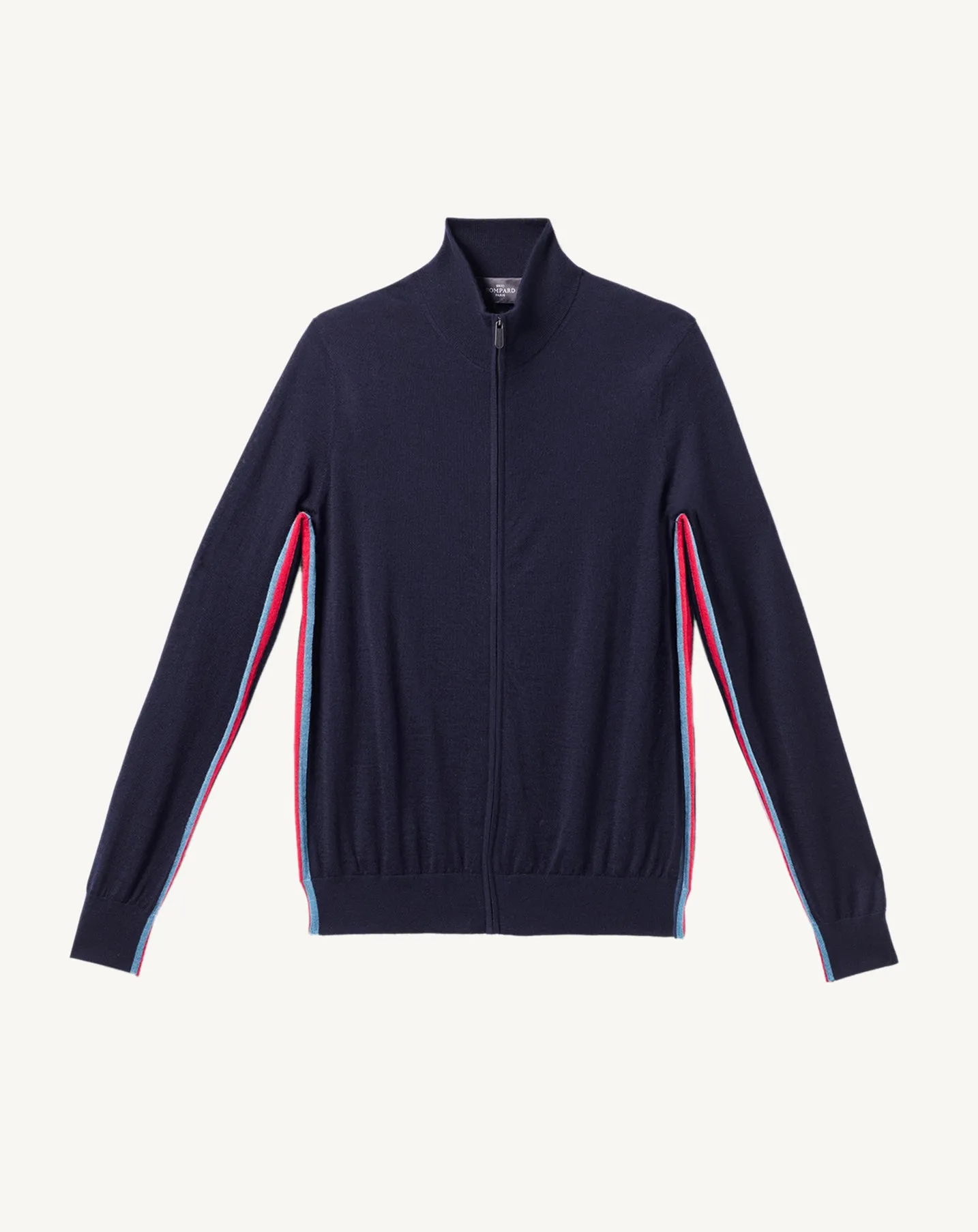 Blouson ultrafin détails rayures