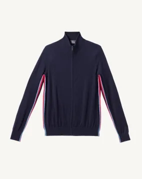 Blouson ultrafin détails rayures