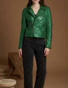 BOOGIE (REF. 64299)  - BLOUSON EPURE EN CUIR VERITABLE