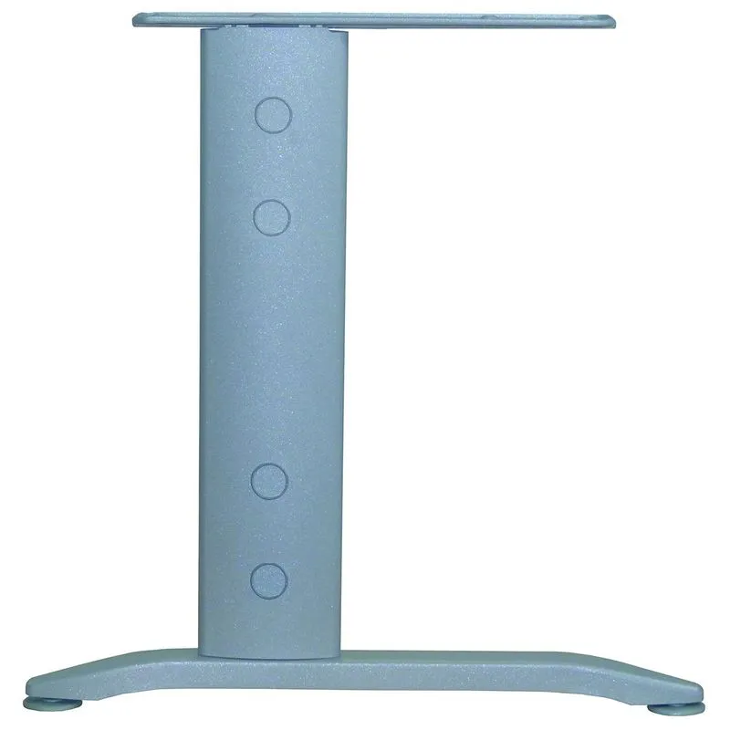 Bureau compact à gauche IDRA - L180 cm - Pieds alu - plateau imitation Chêne gris (Pieds de renfort obligatoire à rajouter - non