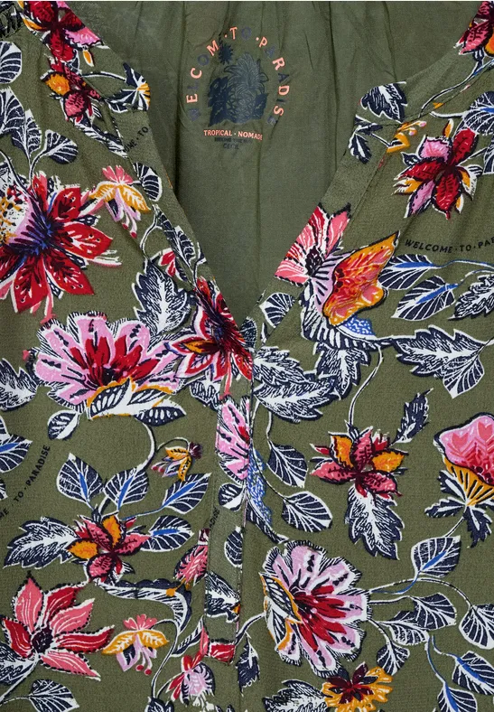CECIL Robe imprimée aspect crêpe 