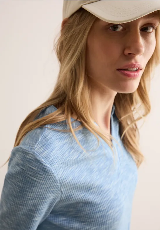 CECIL T-shirt avec structure côtelée 