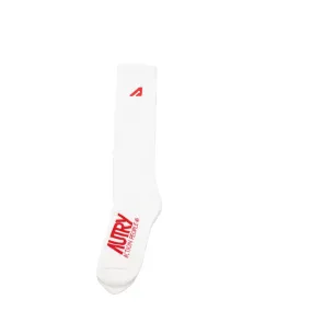 Chaussettes et chaussettes Autry Men Coton blanc / rouge