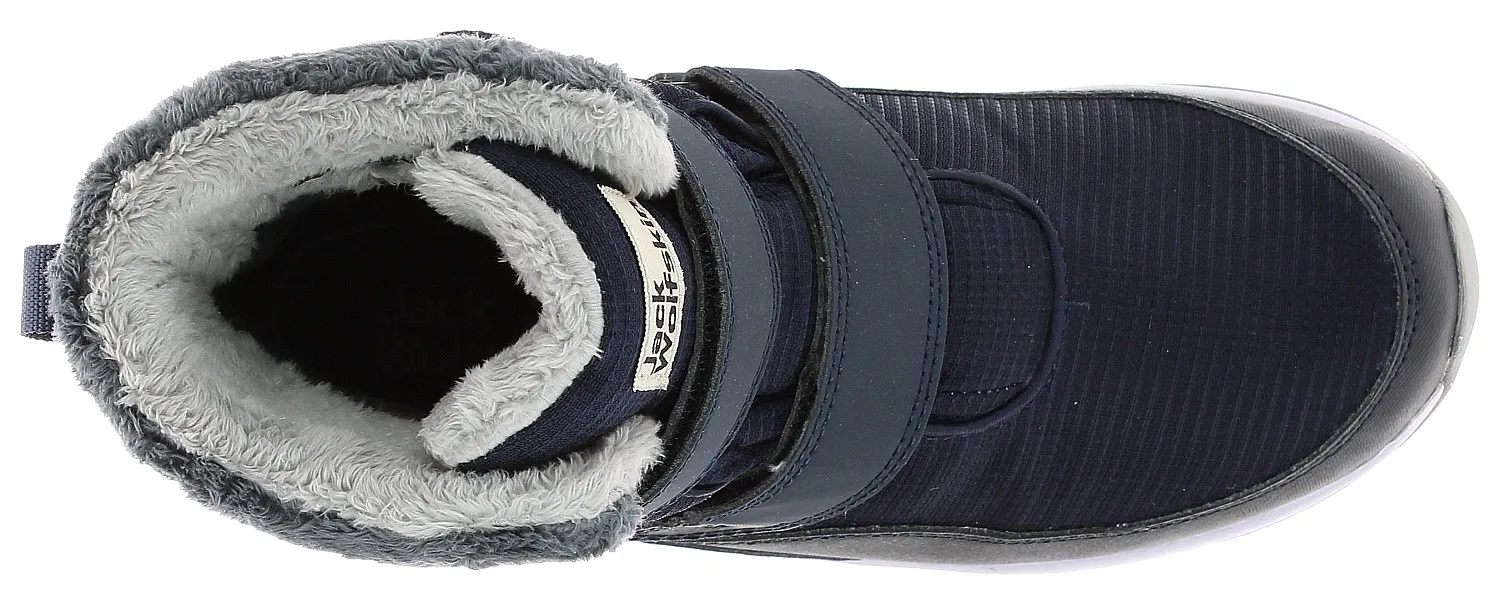chaussures Jack Wolfskin Polar Wolf Texapore Mid VC - Dark Blue/Rose - girl´s