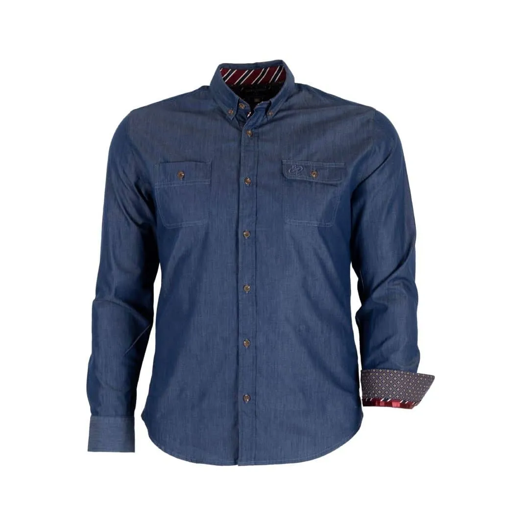 Chemise ml Back to Legend en chambray foncé