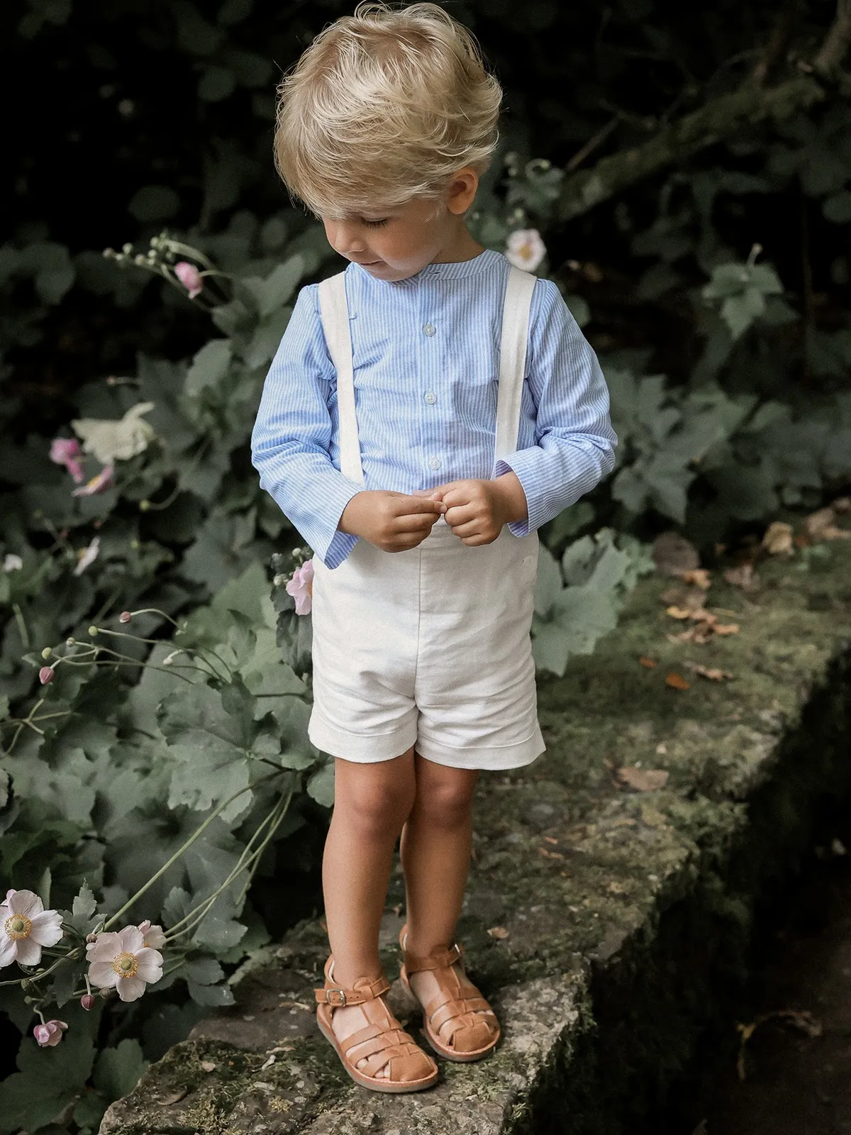 Chemise rayée en lin et coton bébé – Cyrillus