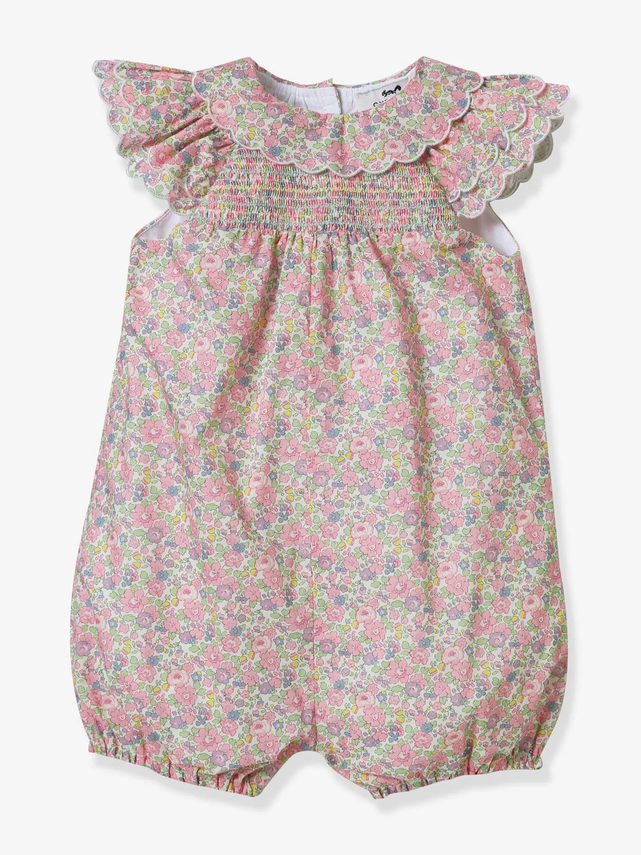 Combinaison Bébé en tissu Liberty CYRILLUS rose imprimé - Cyrillus