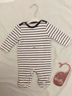 Combinaison rayée La Redoute 3 mois - La Redoute - 3 mois  | Beebs