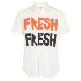 Comme des Garçons Shirt Chemise blanche, noire et rouge