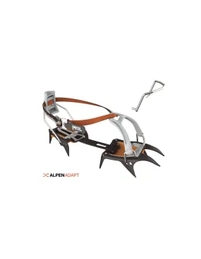 Crampons Petzl Irvis Flexlock Noir/Orange