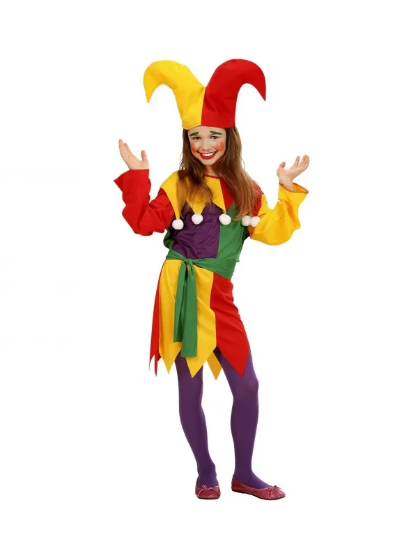 Déguisement Joker fille multicolore du 4 au 13 ans