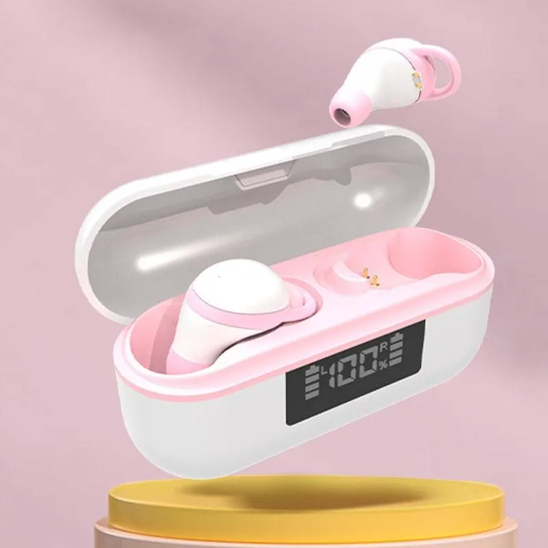 Ecouteurs Bluetooth Sans Fil Réduction De Bruit Rose