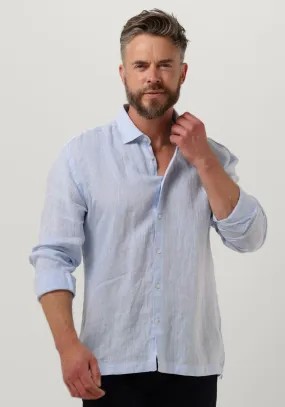 genti chemise décontracté linnen s7054-1120 bleu clair