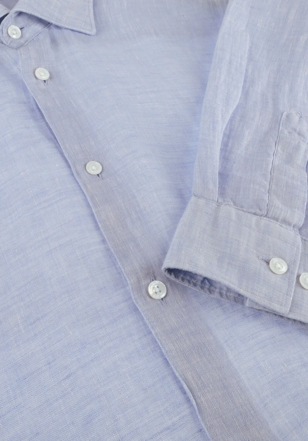 genti chemise décontracté linnen s7054-1120 bleu clair