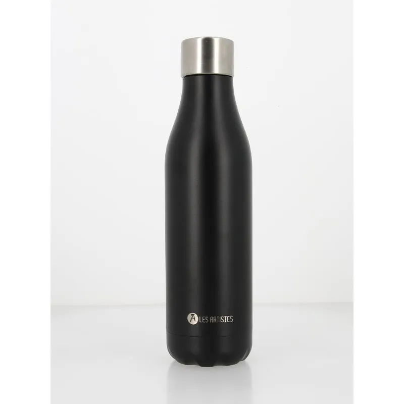 Gourde isotherme time up mat 750ml noir - Les Artistes | wimod