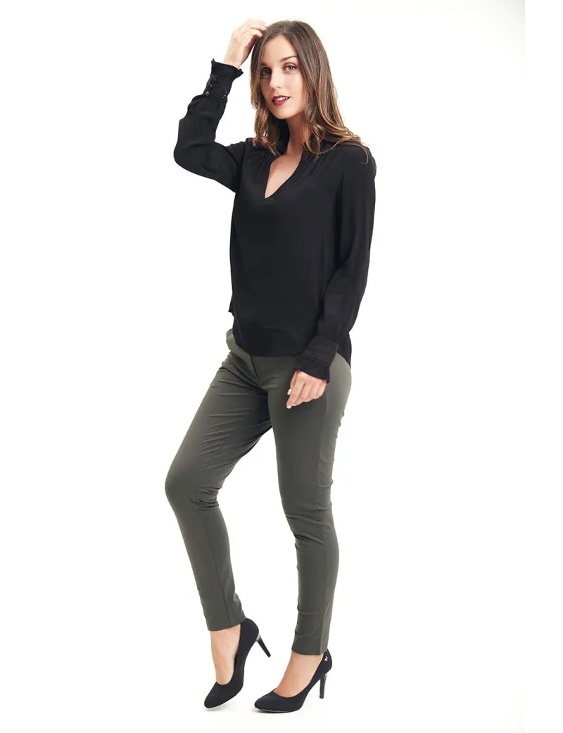 HBT |Pantalon City Uni Kaki CHRISTINA| Boutiques seven's