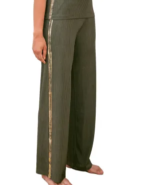 HBT - Pantalon Femme Chloé Large Kaki