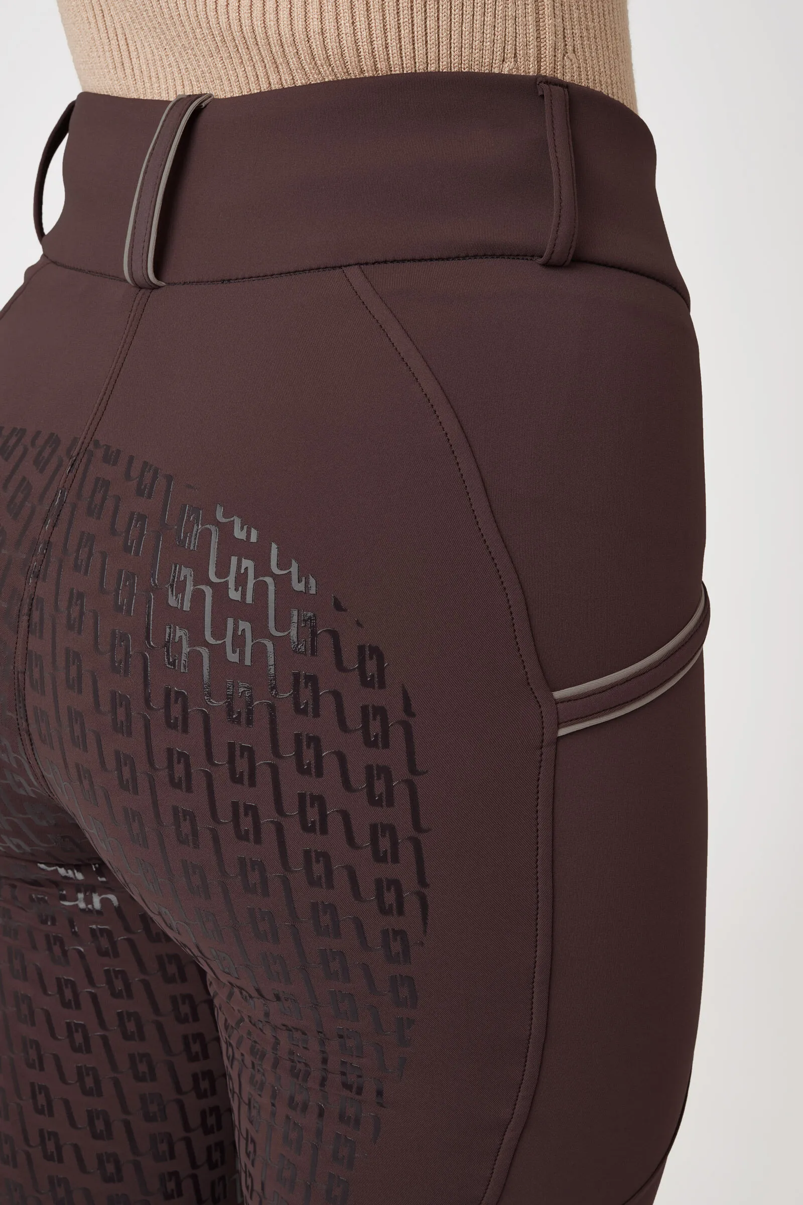 Horze Pantalon d&#39;équitation fond intégral grip Noelle, femme