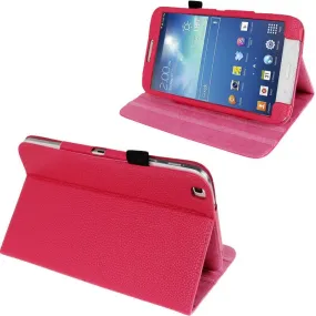Housse Samsung Galaxy Tab 3 SM T3100 étui 8 Pouces cuir Rose