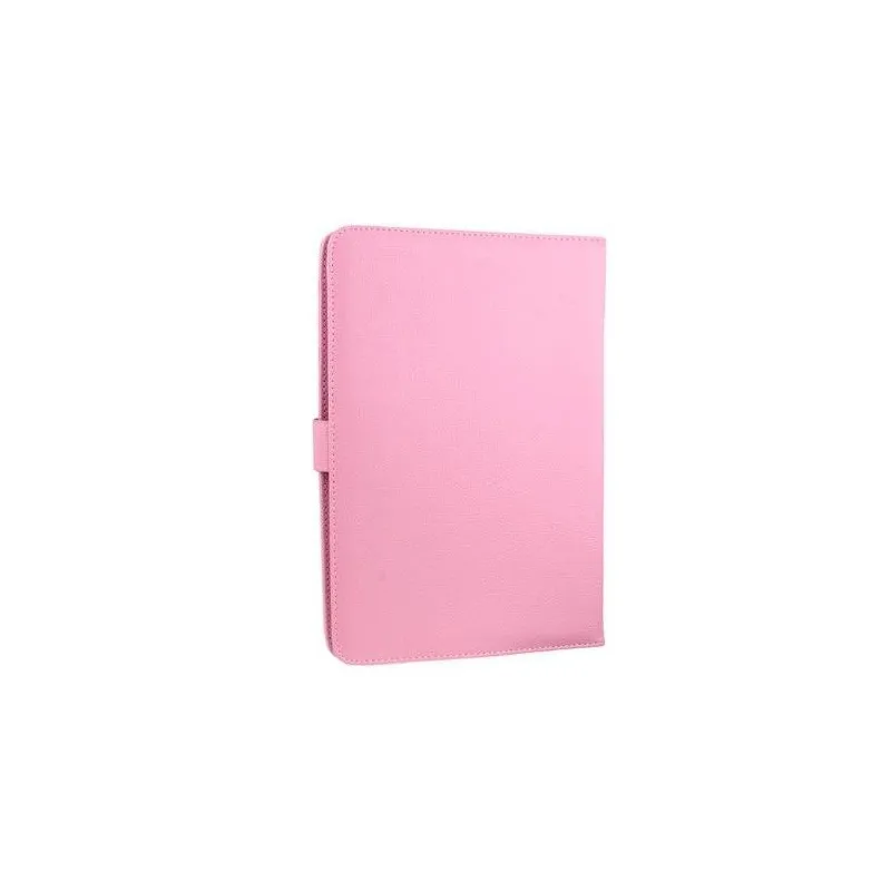 Housse tablette 10.1 pouces protection simili cuir Rose