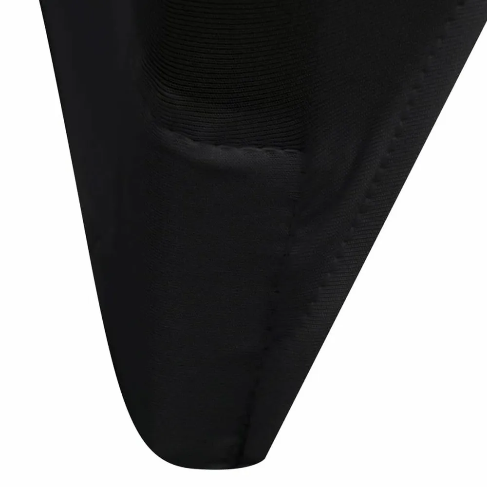 Housses élastiques de chaise noir 12 pcs