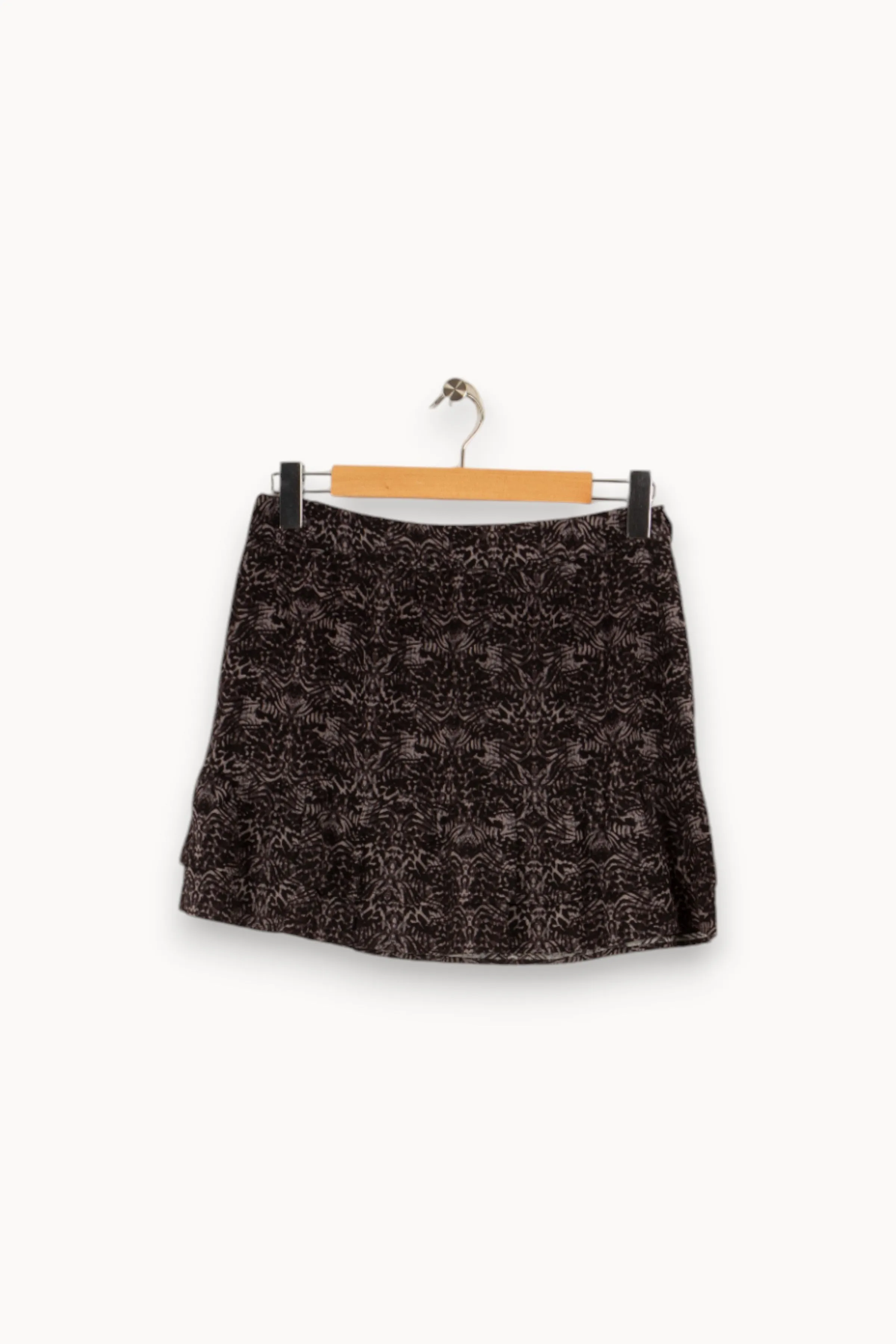 Jupe noire et grise à motifs - Taille S/36