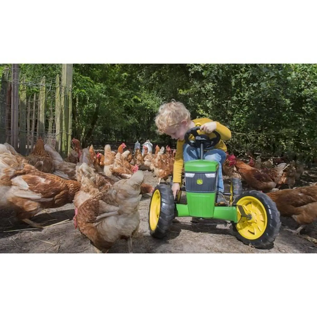 Kart à pédales BERG Buzzy John Deere - Jaune/Orange - Pour Enfant de 2 à 5 ans jaune - Berg Toys
