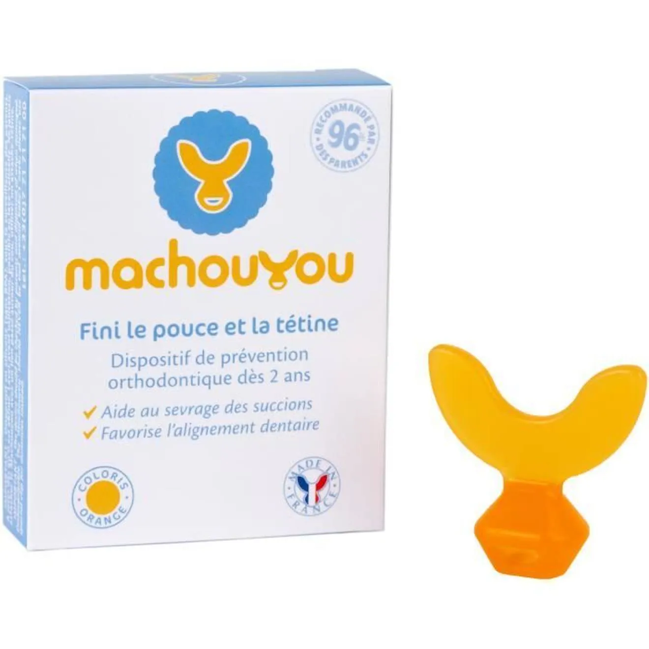 Machouyou Dispositif 1ères dents couleur - Orange orange - Machouyou