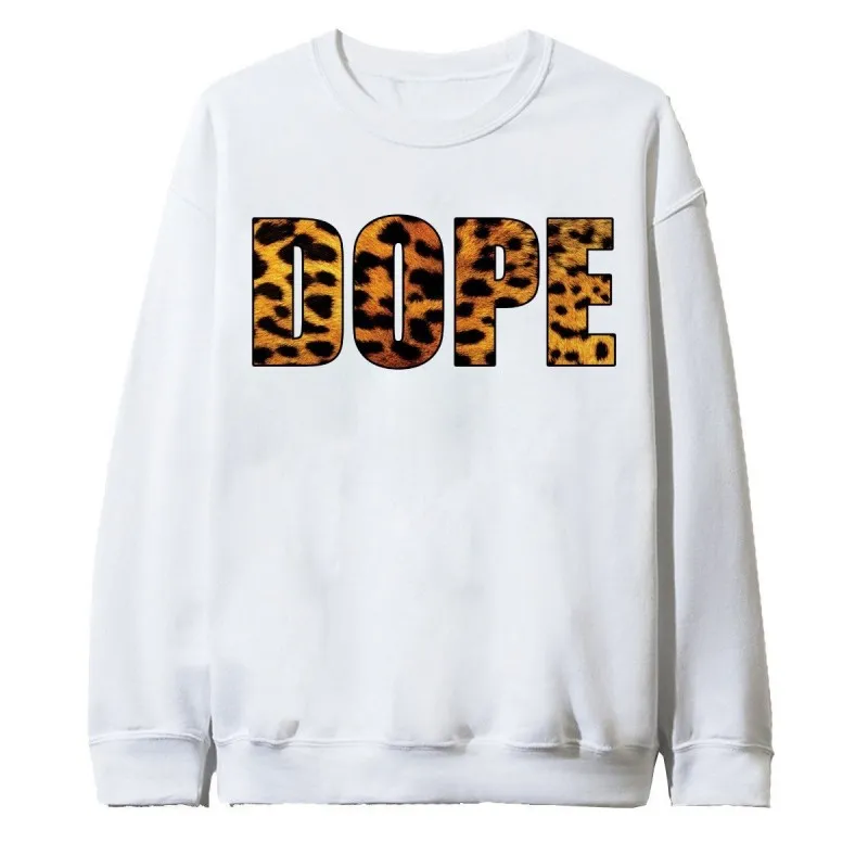 MAGIC CUSTOM - SWEAT COL ROND DOPE LEOPARD