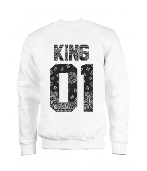 MAGIC CUSTOM - SWEAT COL ROND KING BLACK BANDANA