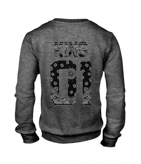 MAGIC CUSTOM - SWEAT COL ROND KING BLACK BANDANA