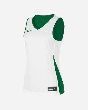 Maillot de basket reversible Nike Team Vert & Blanc pour femme