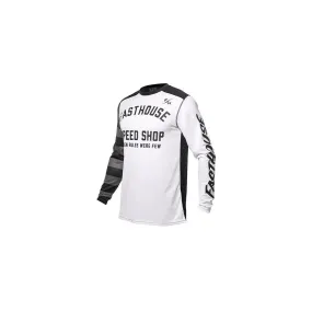 Maillot motocross enfant Fasthouse Carbon Eternal blanc noir