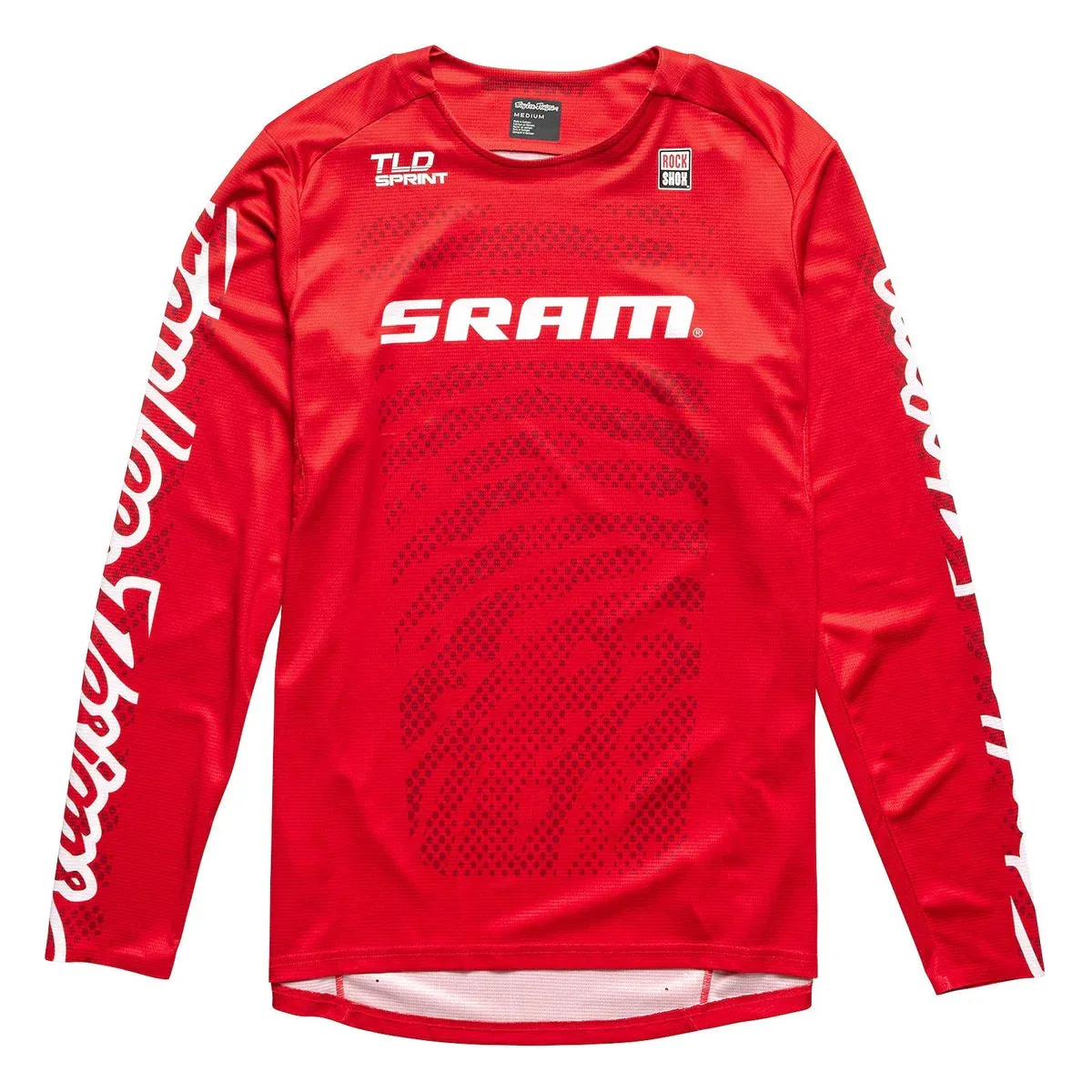 Maillot TROY LEE DESIGNS SPRINT SRAM  Manches Longues Rouge