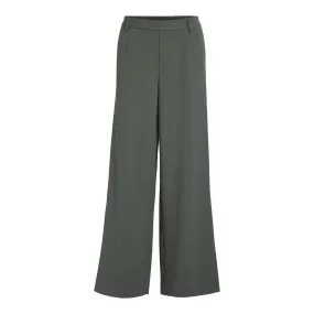 Pantalon à jambe large vert foncé Mae | 3 Suisses