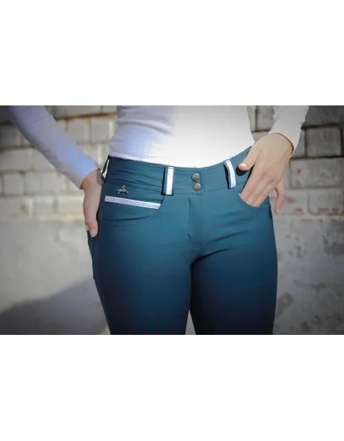 Pantalon d'Équitation Fun - Bleu Canard